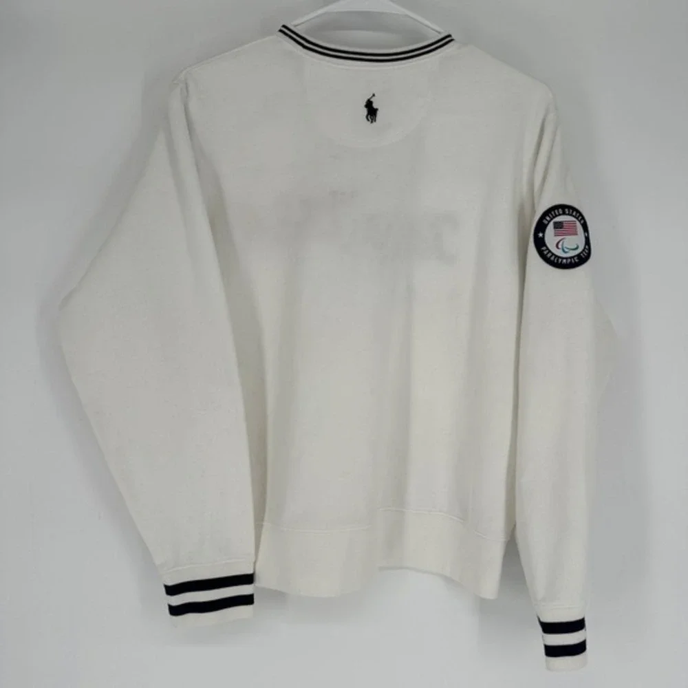 Polo Ralph Lauren Team USA Paralympic Team 2020 Sweatshirt White Medium Olympics